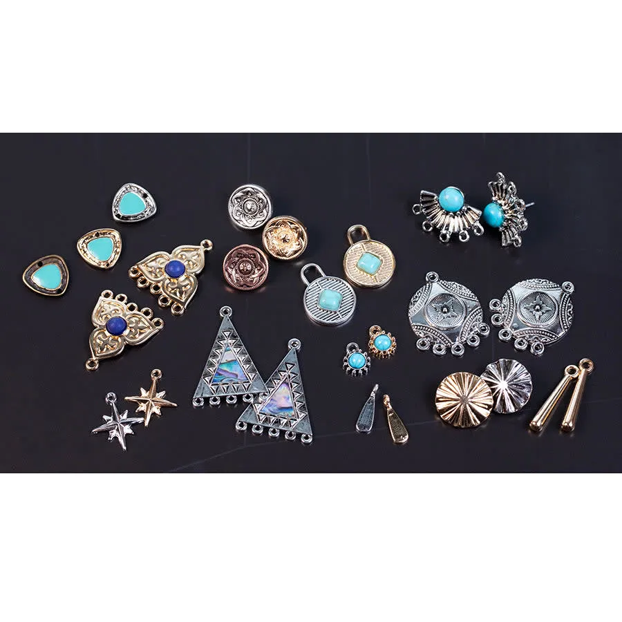 16mm Paddle Charms from the Global Collection - Silver Plated (10 Pieces)