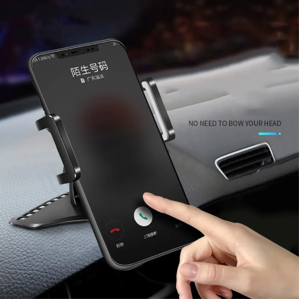 3 in 1 Car GPS Smartphone Holder: Dashboard / Visor Clamp   AC Grid Clip for Asus ZenFone Go Global ZB552KL (2016) - Black