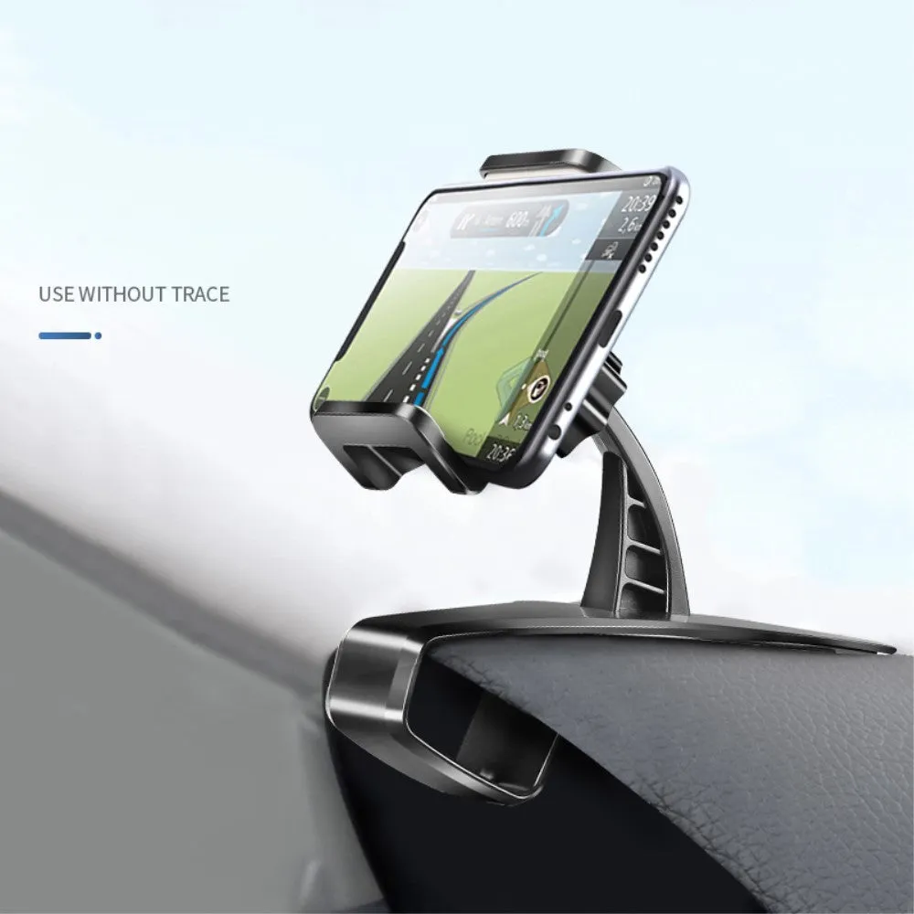 3 in 1 Car GPS Smartphone Holder: Dashboard / Visor Clamp   AC Grid Clip for Asus ZenFone Go Global ZB552KL (2016) - Black