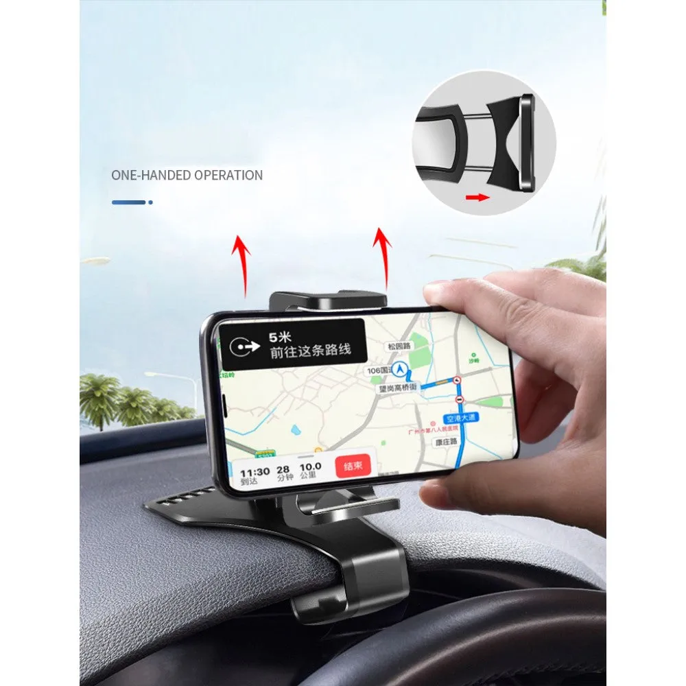 3 in 1 Car GPS Smartphone Holder: Dashboard / Visor Clamp   AC Grid Clip for Caterpillar CAT S30 Global (2015) - Black