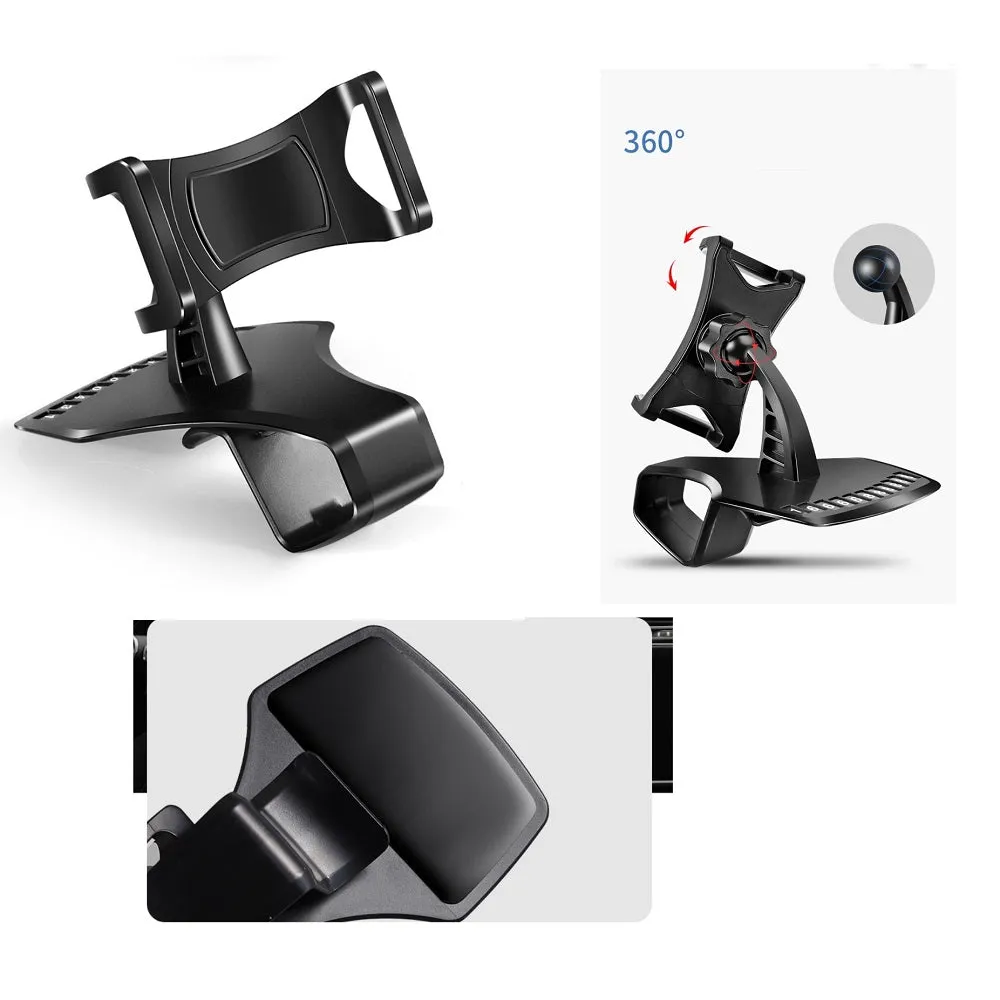 3 in 1 Car GPS Smartphone Holder: Dashboard / Visor Clamp   AC Grid Clip for Caterpillar CAT S30 Global (2015) - Black