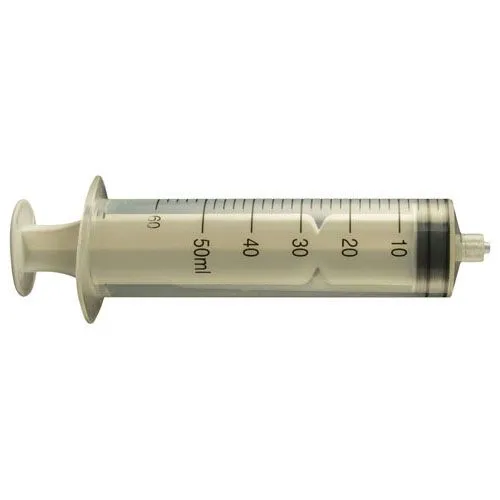 50 cc Calibrated Manual Luer Lock Syringe - Bag/5-10/PK