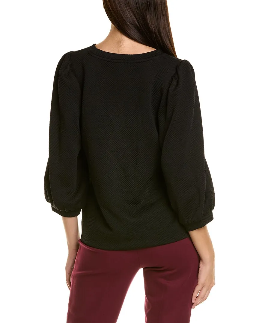 Anne Klein Mixed Media Pullover