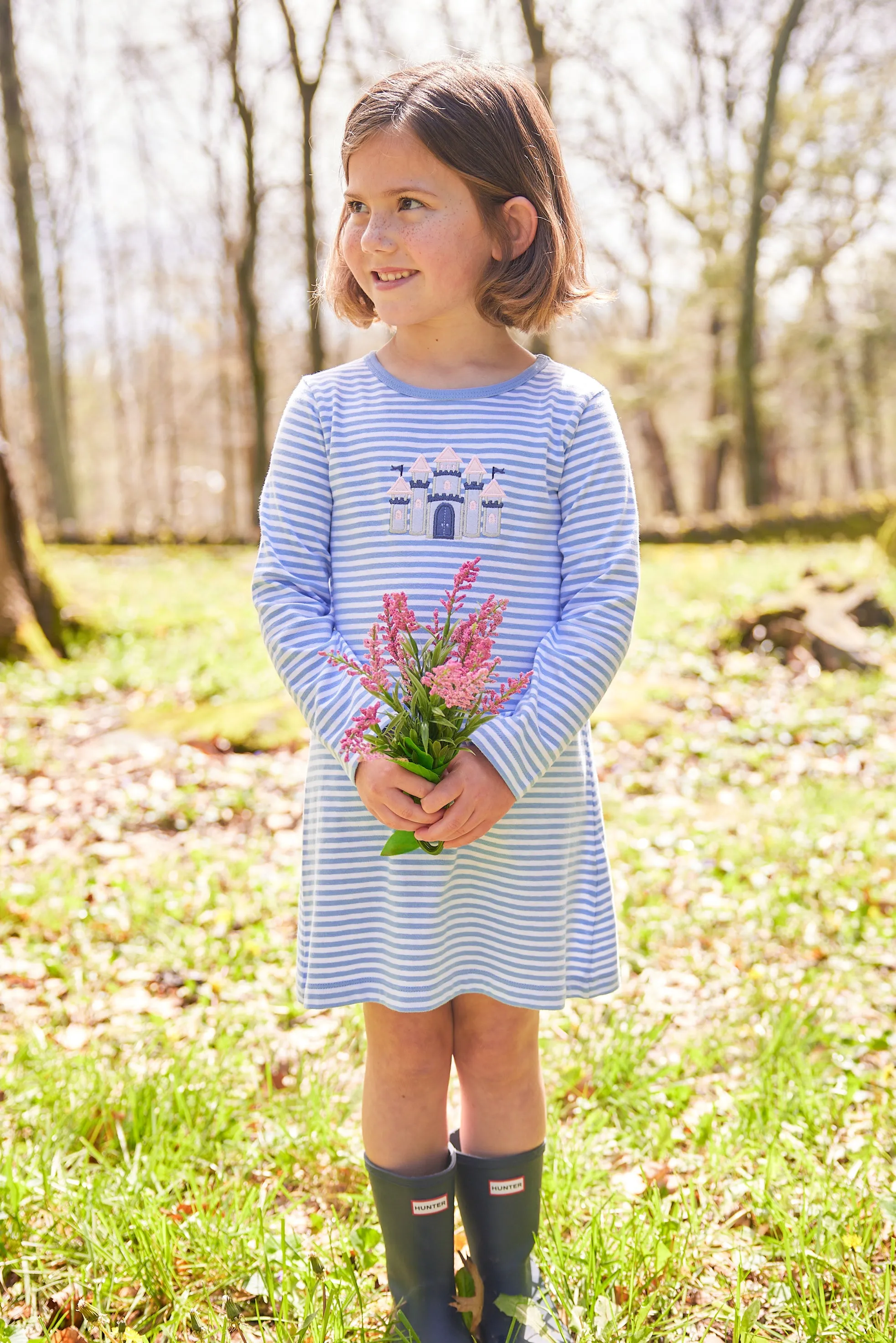 Applique T-Shirt Dress - Castle - FINAL SALE