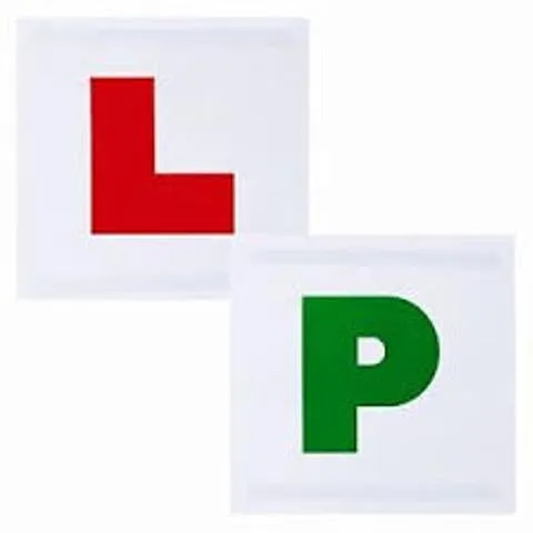 ASD Global Removable Magnetic L & P Pair Learner Driver Plates