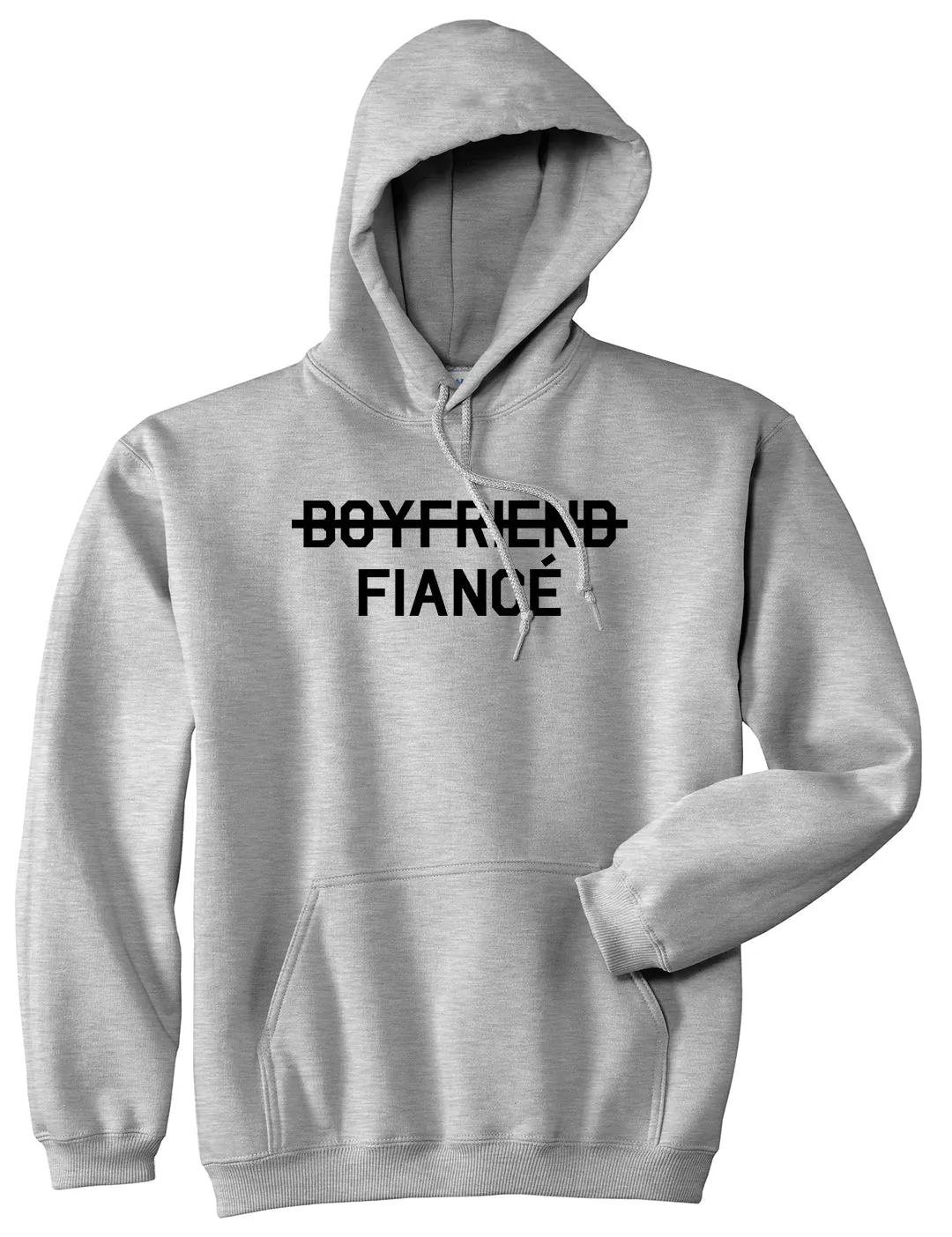 Boyfriend Fiance Engagement Mens Pullover Hoodie