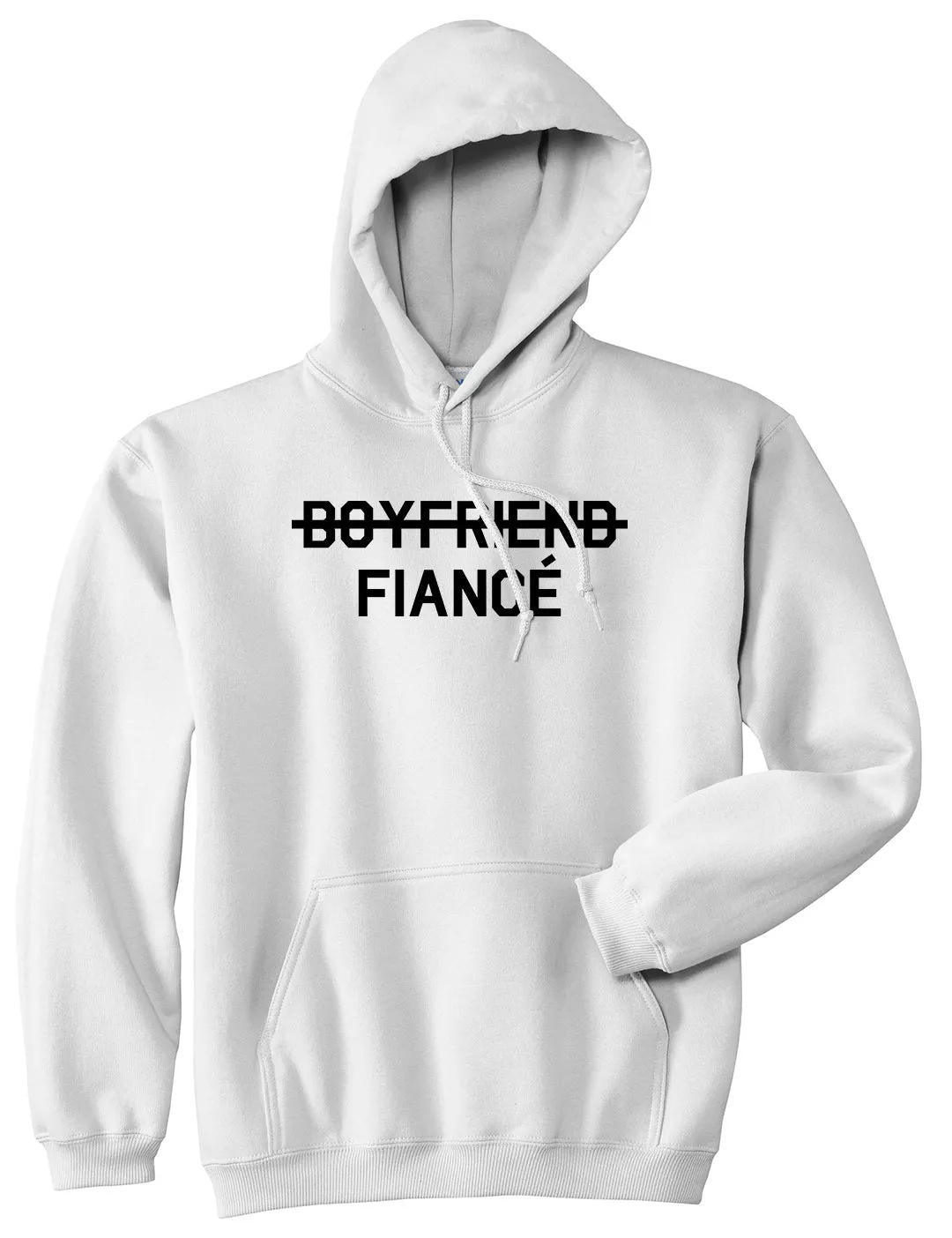 Boyfriend Fiance Engagement Mens Pullover Hoodie