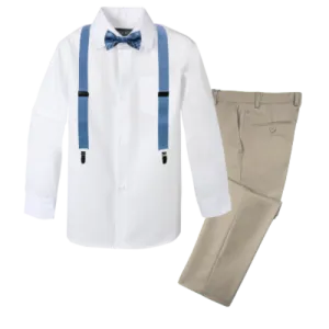 Boys' 4-Piece Customizable Suspenders Outfit - Customer's Product with price 56.95 ID cax-vJY4VGn4hUUpdn2SrE2W