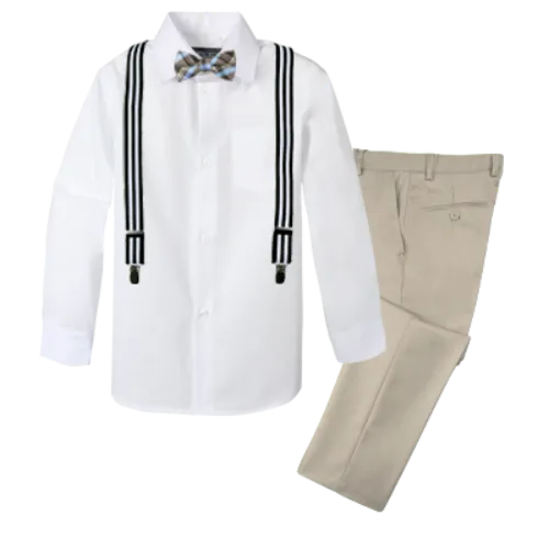 Boys' 4-Piece Customizable Suspenders Outfit - Customer's Product with price 56.95 ID NgQLqQFnAqcbrzXM_jThEm0i
