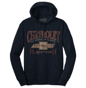 Chevy American Classic Pullover Hooded Sweatshirt - Navy