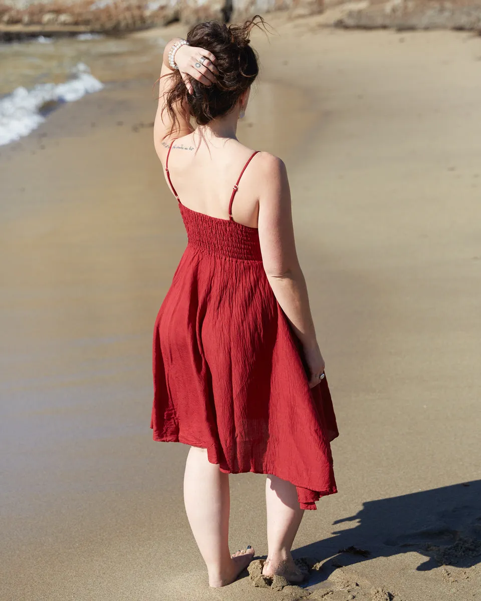 Crochet Babydoll Midi Dress