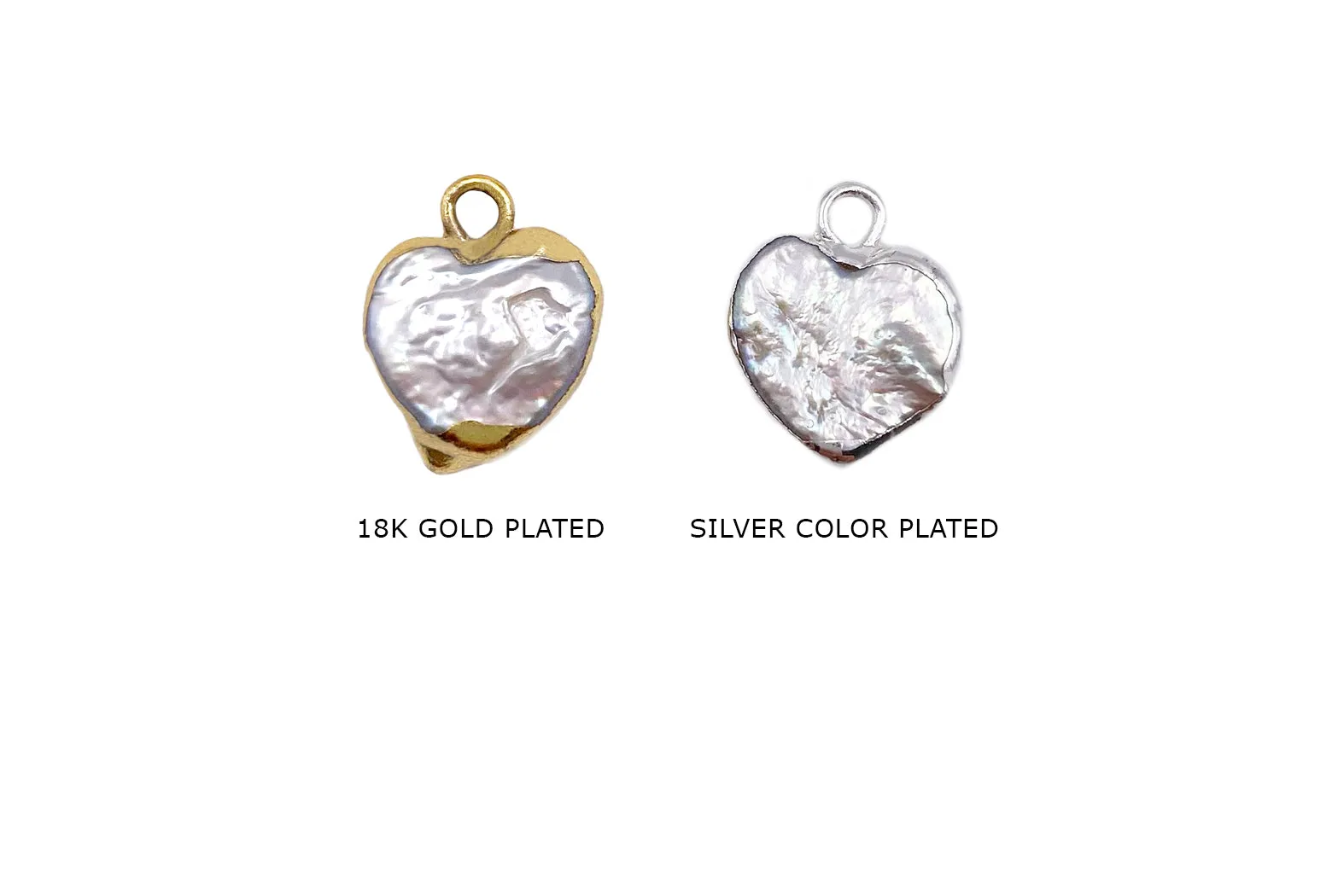 FWP1119 Fresh Water Pearl Heart Charm/Pendat