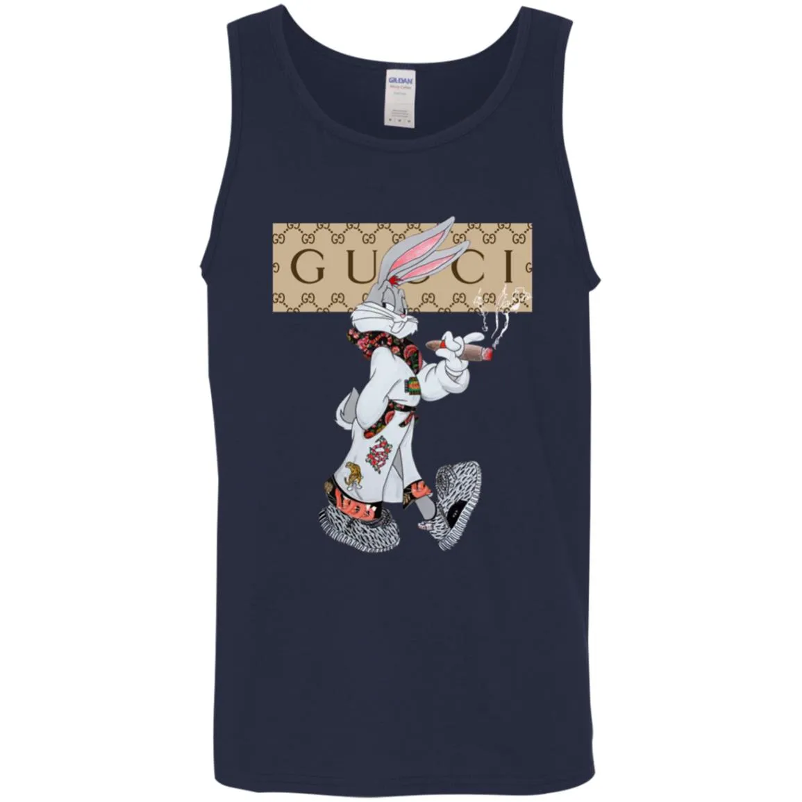Gucci Rabbit Smoking Tshirt Men Cotton Tank