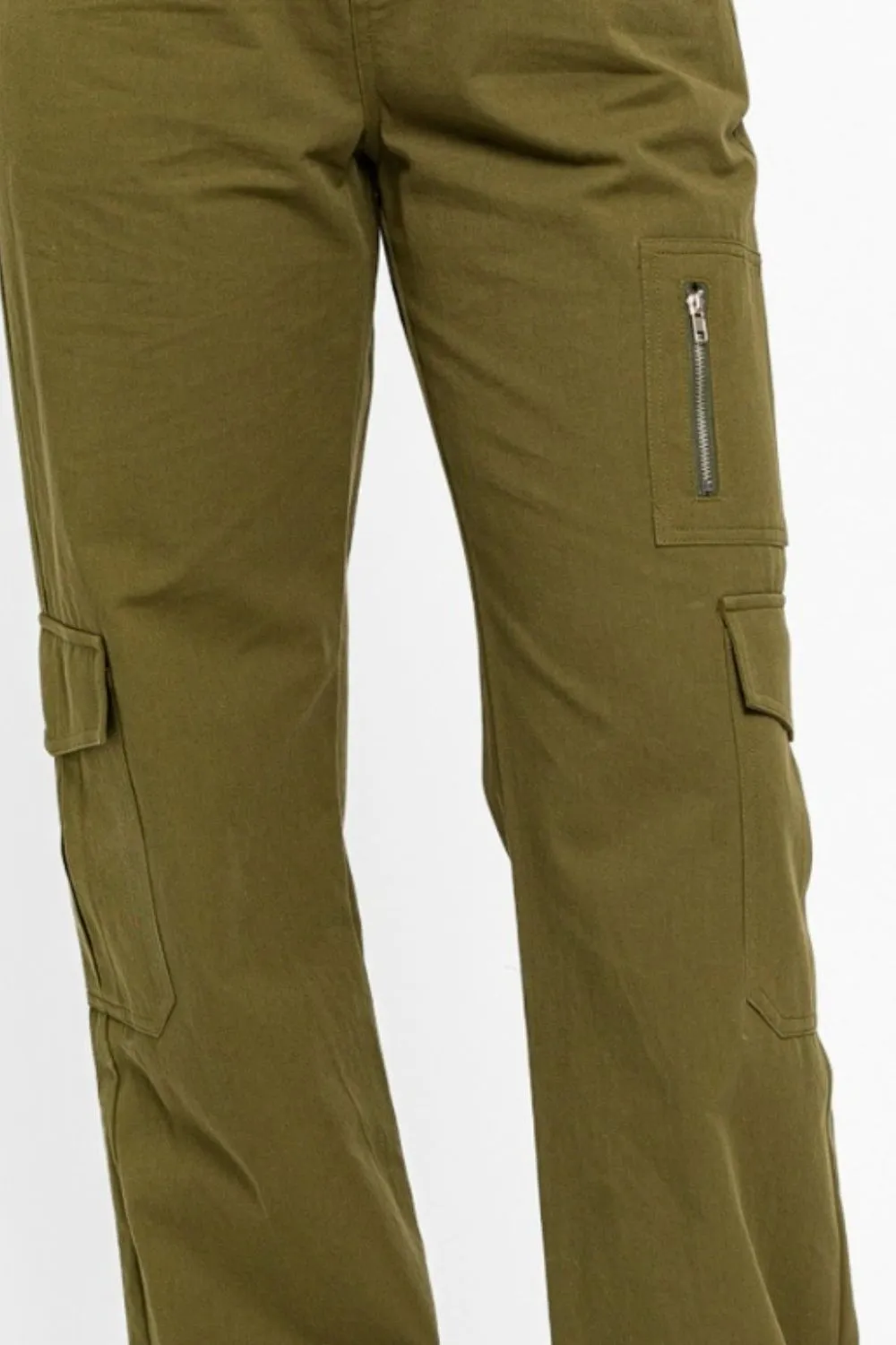 High Waist Wide Leg Cargo Pants