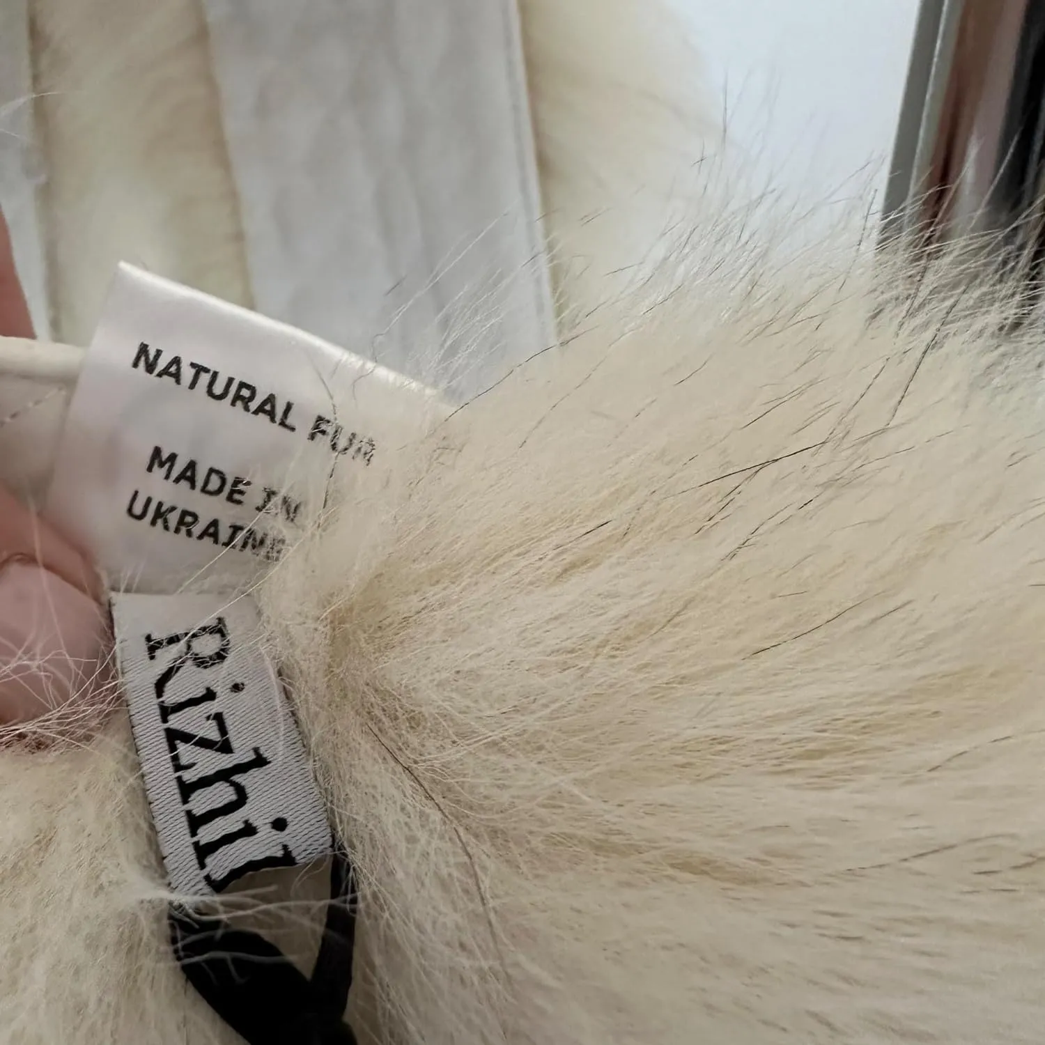 New collar fur arctic fox for your favorite coat or hood 75 cm