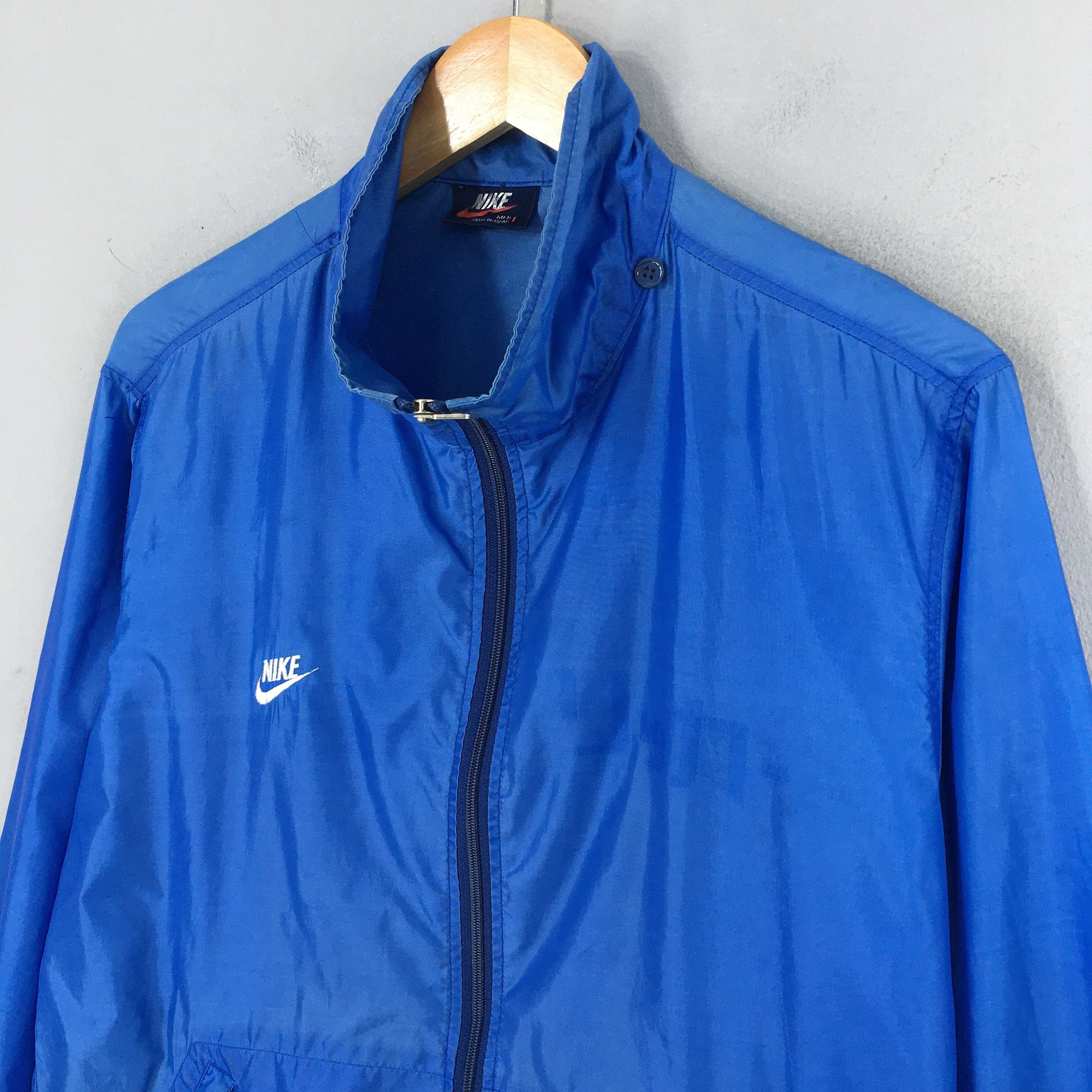 Nike Swoosh Windbreaker Blue Jacket Medium