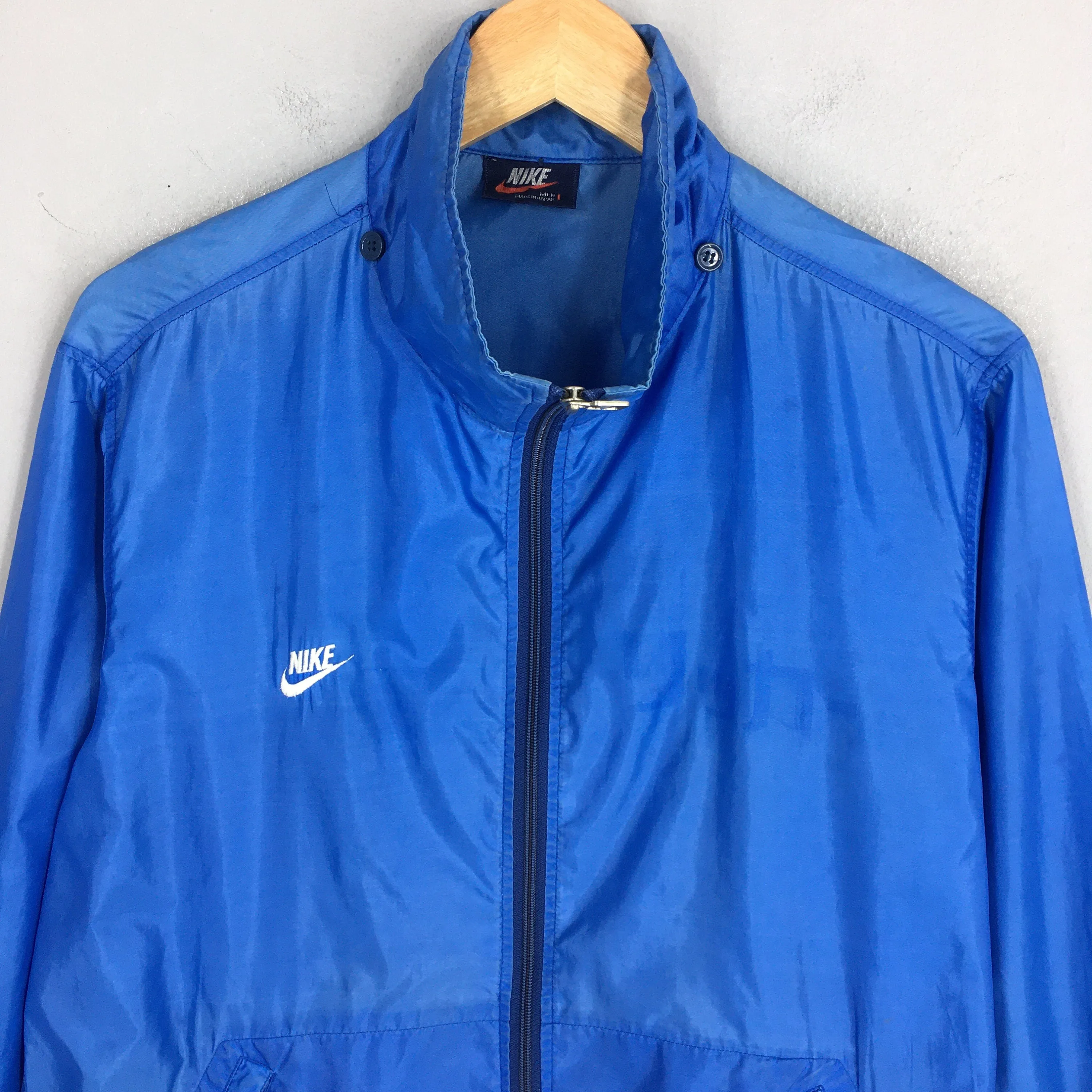 Nike Swoosh Windbreaker Blue Jacket Medium