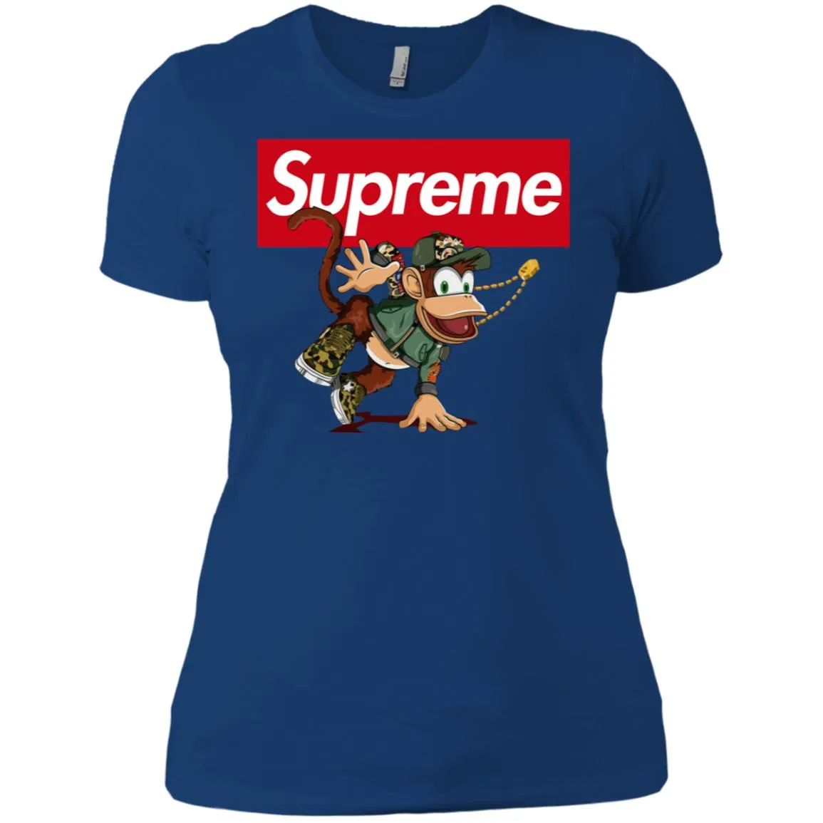 Supreme Monkey T-shirt Women Cotton T-Shirt
