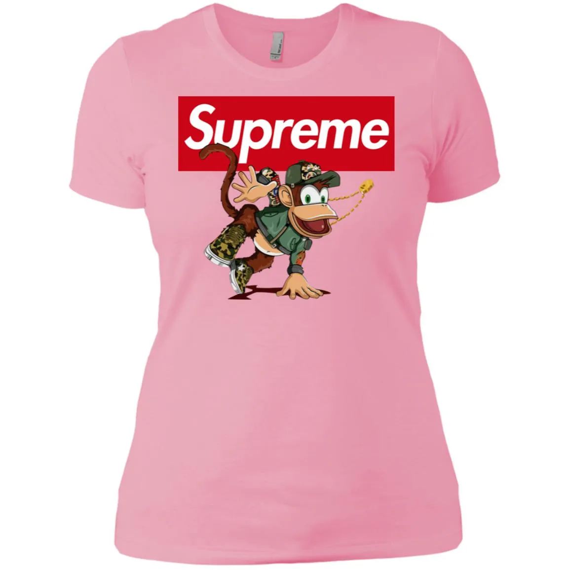 Supreme Monkey T-shirt Women Cotton T-Shirt