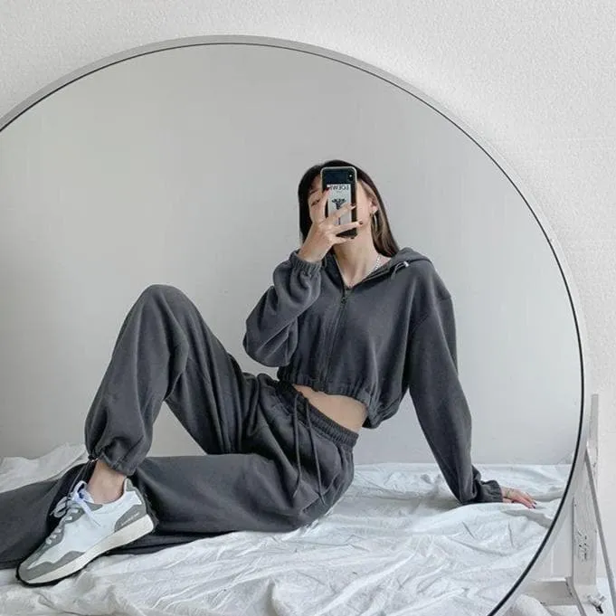 Sweatpants With Heart-Shaped Cut-Out On Pocket